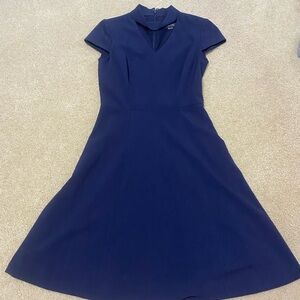 Chic Navy Midi Dress for Women